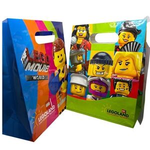 LEGOLAND California Resort The LEGO Movie World Souvenir Shopping‎ Bags Set of 2